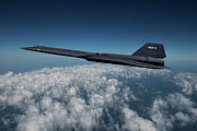 Lockheed A-12 Blackbird Strategic Reconnaissance Aircraft Mixed Media by Erik Simonsen