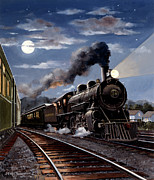 Locomotives - Seaboard Air Line 4-6-2 Type Engine Number 89 At Columbia, South Carolina Painting by J Craig Thorpe Locomotives - Seaboard Air Line 4-6-2 Type Engine Number 89 At Columbia, South Carolina Painting by J Craig Thorpe