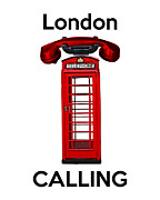 London Calling Phone Booth Digital Art by Madame Memento