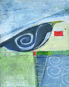 Lone Bird Poolside Painting by Tim Nyberg