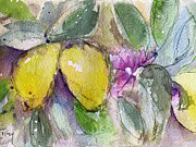 Loose Lemons Painting by Roxy Rich