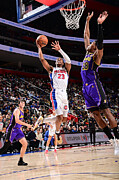 Los Angeles Lakers v Detroit Pistons Photograph by Chris Schwegler