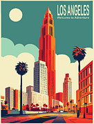 Los Angeles Streets Digital Art by Long Shot
