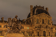 Louis XIV Statue and Louvre Museum, Paris Photograph by Adrian Hendroff