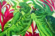 Love Birds Painting by Emerald Wave