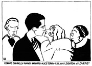 Lovers Drawing by Al Hirschfeld