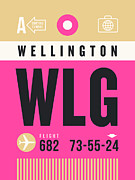 Luggage Tag A - WLG Wellington New Zealand Digital Art by Organic Synthesis