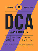 Luggage Tag E - DCA Washington USA Digital Art by Organic Synthesis