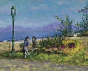 Lunch Break In Quebec Painting by Larry Whitler Lunch Break In Quebec Painting by Larry Whitler