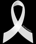 Lung Cancer Awareness Ribbon Digital Art by Flippin Sweet Gear