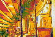 Luxor Hotel Las Vegas lobby Mixed Media by Tatiana Travelways