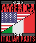 Made In America With Italian Parts Digital Art by Jacob Zelazny