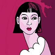 Magenta Painting by Sonja Kraft