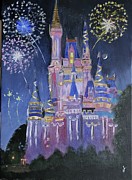 Magic Fireworks Painting by Jose Soto