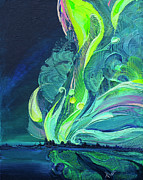 Magic Of The Northern Sky Painting by Anastasia Trusova