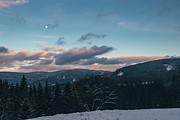 Magical evening with full moon in the Beskydy Photograph by Vaclav Sonnek