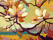 Magnolia Landscape I Painting by Naxart Studio
