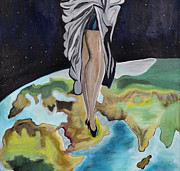 Walking on Earth Painting by Chiquita Howard-Bostic Walking on Earth Painting by Chiquita Howard-Bostic