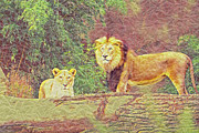 Majestic Couple Mixed Media by Bentley Davis