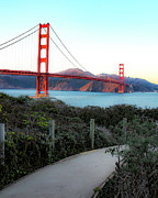 Majestic Golden Gate Bridge-  by Linda Woods Photograph by Linda Woods