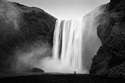 Majesty of Iceland - Skogafoss Waterfall Black and White Photograph by Matthias Hauser Majesty of Iceland - Skogafoss Waterfall Black and White Photograph by Matthias Hauser