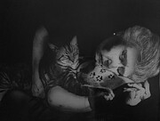    Mama and  TT Drawing by Benjamin Ragland