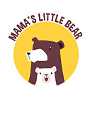 Mamas Little Bear Mother and Her Cub Digital Art by Jacob Zelazny