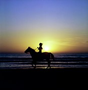Margaux Hemingway on Horseback Photograph by Francesco Scavullo