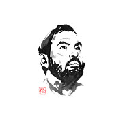 Marian Gold Drawing by Pechane Sumie