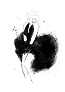 Marilyn Drawing by Balazs Solti Marilyn Drawing by Balazs Solti