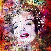 Marilyn Monroe 4 Painting by Mark Ashkenazi