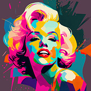 Marilyn Monroe oil painting Digital Art by Mark Ashkenazi