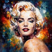 Marilyn Monroe Painting 2 Painting by Mark Ashkenazi