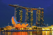 Marina Bay Sands Mixed Media by Alex Mir Marina Bay Sands Mixed Media by Alex Mir