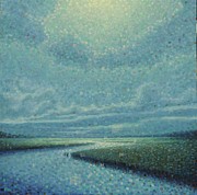 Marsh Rain Painting by Robert Buntin