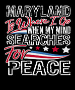 Maryland American Patriotic Memorial Day Digital Art by Jacob Zelazny