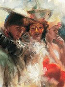 Masquerade Painting by Roxanne Dyer