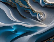Material Waves Digital Art by Eris And AI Material Waves Digital Art by Eris And AI