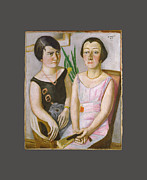 Max Beckmann, double portrait, 1923 Painting by MotionAge Designs Max Beckmann, double portrait, 1923 Painting by MotionAge Designs