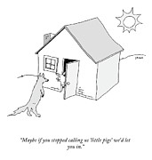 Maybe If You Stopped Calling Us Little Pigs Drawing by Liana Finck
