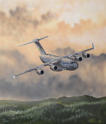 McDonnell Douglas C-17 Globemaster III Painting by Steve Ferguson
