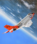 McDonnell F3H-2 Demon Painting by Steve Ferguson McDonnell F3H-2 Demon Painting by Steve Ferguson