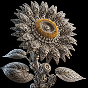 Mechanical Sunflower Photograph by Cate Franklyn