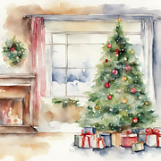 Mecielle Christmas 10 Digital Art by Mecielle Designs