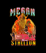 Megan Thee Stallion Rap Queen Digital Art by Kirania Finest Megan Thee Stallion Rap Queen Digital Art by Kirania Finest