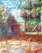 Meher Baba Samadhi Painting after Amertithi Painting by Pete Caswell