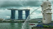 Merlion Singapore Photograph by Robert Bociaga