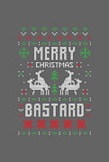 Merry Christmas Bastard Drawing by Anh Nguyen