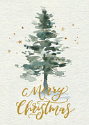 Watercolor Christmas Tree #2 Painting by Modern Art