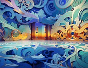 Metal Ballroom Digital Art by Eris And AI Metal Ballroom Digital Art by Eris And AI